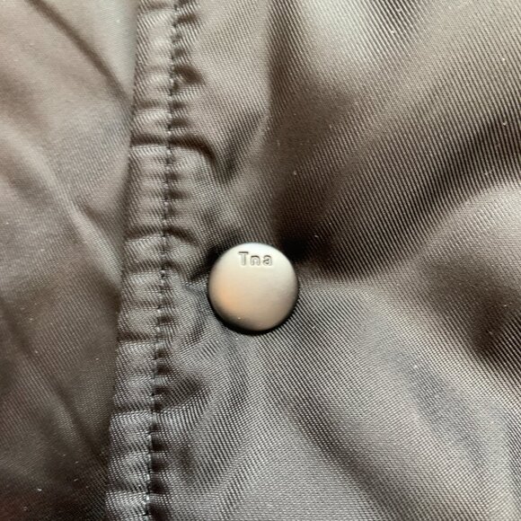 Aritzia TNA Stadium Bomber Jacket Black Size XS - Picture 4 of 13
